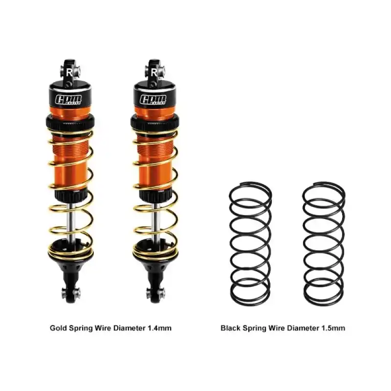 Occasione Imperdibile Ammortizzatori in alluminio 104 mm arancioni per Traxxas Jato/Rustler/Slash/Stampede 4×4 (2 pz)