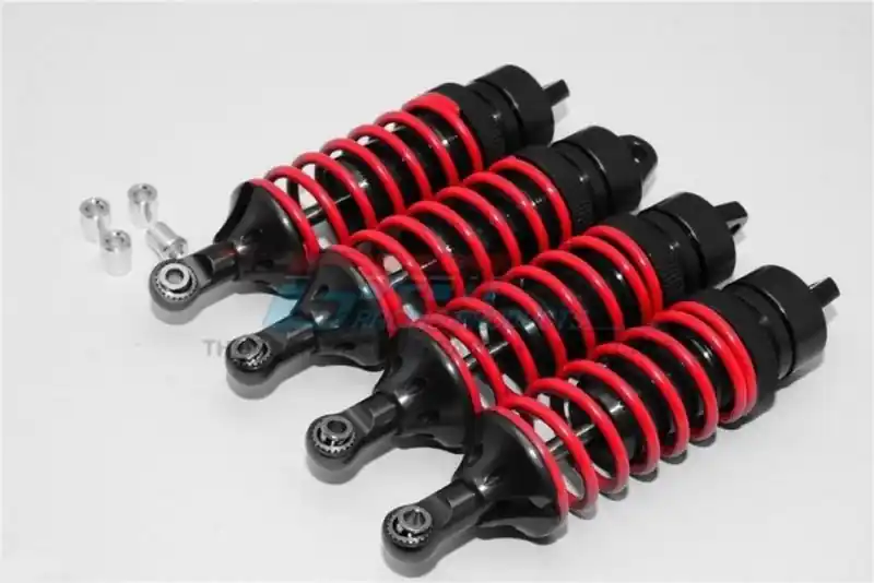 Prezzo Basso LEGA ft/rr adj AMMORTIZZATORI A MOLLA 85w. SFERE IN LEGA SET2PRS SET GPM TRX 1/10 TRAXXAS REVO E-REVO old&new rosso