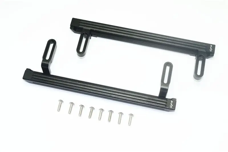 Saldi GRADINI LATERALI IN ALLUMINIO PER TRX-4 MERCEDES-BENZ -SET 10 PEZZI nero GPM TRX TRX4 MB G500 TRX6