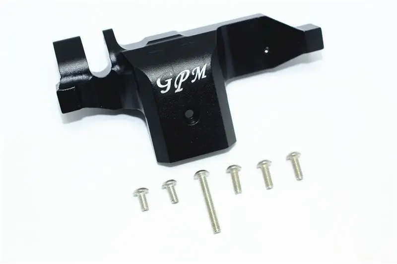 COPERTURA SCATOLA INGRANAGGIO INFERIORE TRASMISSIONE IN ALLUMINIO – SET 7 PEZZI GPM TRX TRX4 DEFENDER nero Reso Gratuito