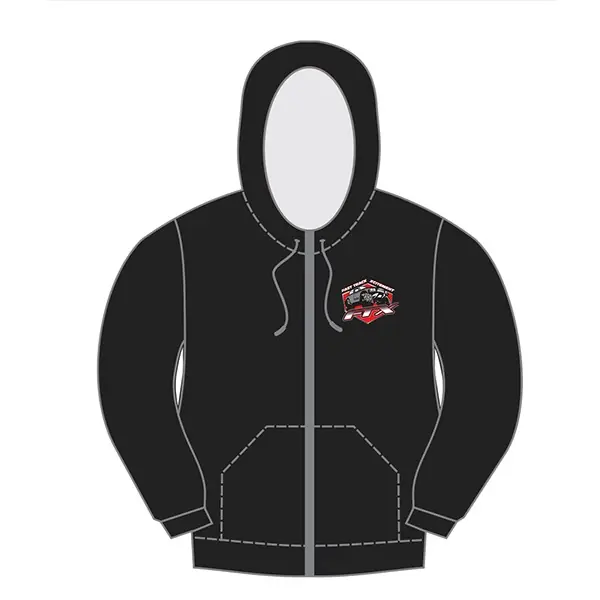 Novità FTX BADGE LOGO BRAND ZIPPED HOODIE BLACK – LARGE