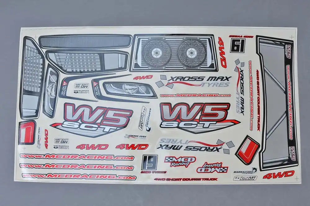 Bestseller W5 Body Shell Decal Set