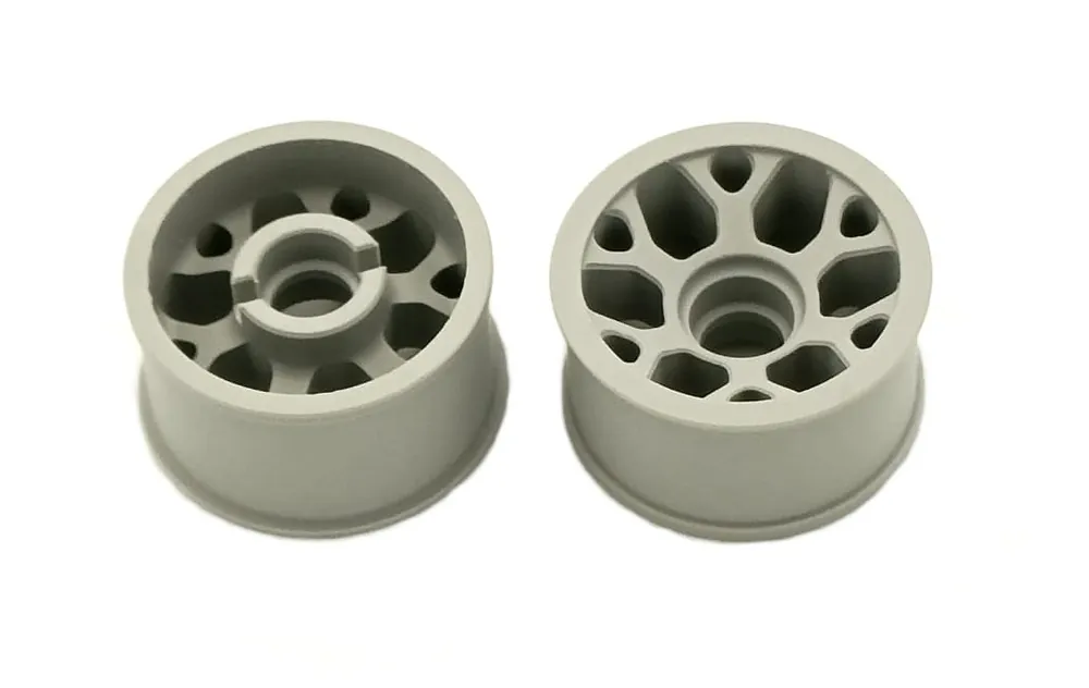 Prezzo Di Fabbrica Marka Racing 1 28 Mini-Z 2WD CNC Cerchi in Delrin Flangiati POSTERIORE 11x20mm +2 Offset (GRIGIO CHIARO)