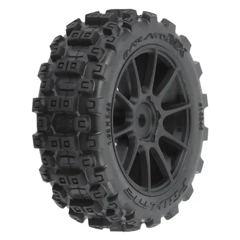 Badlands MX 1.9 Buggy Tires MTD Mach-10 Black Wheels Typhon GROM Più Venduto