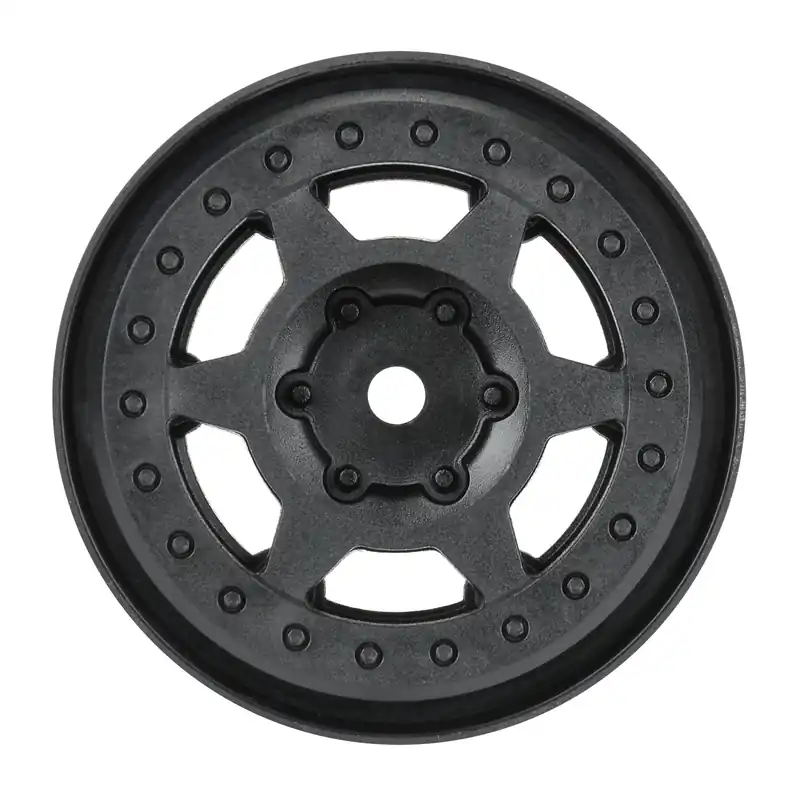 1/10 Holcomb F/R 1.55 12mm Crawler Bead-Loc Wheels (2) Black Nuova Collezione