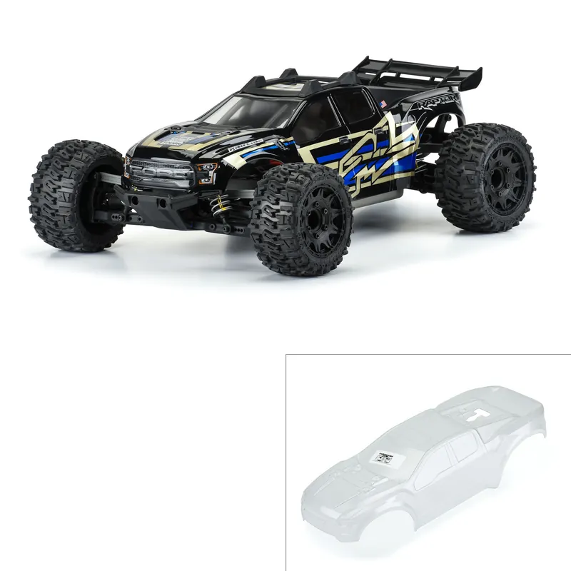 1/10 Pre-Cut 2017 Ford F-150 Raptor Clear Body Rustler 4×4 Offerta
