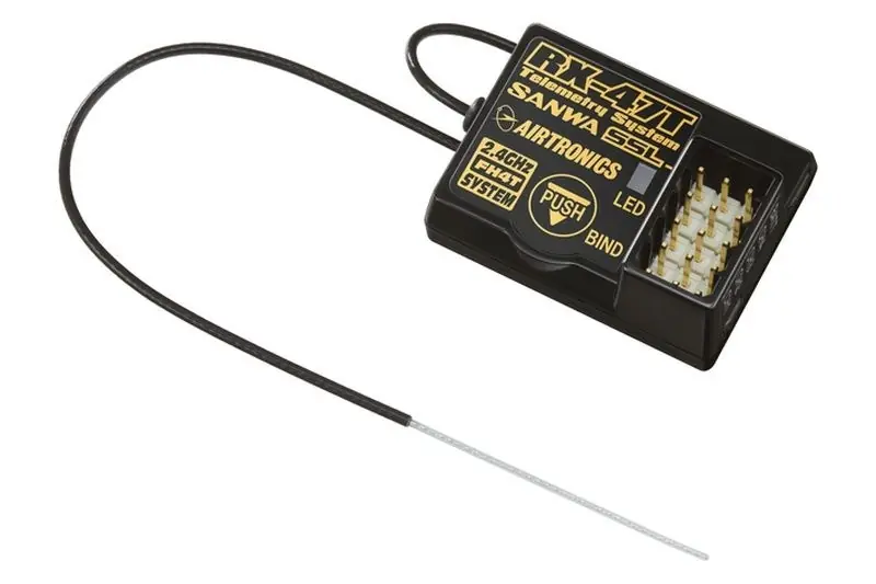 A Buon Prezzo SLVR RX-47T Empfänger SANWA SURFACE CH4 2.4GHz FH4/FH3 Aktion-Black
