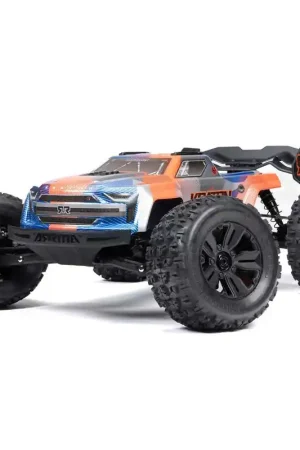 1/8 KRATON 6S V6 4X4 BLX Brushless Speed Monster Truck RTR Blue/Orange Più Venduto