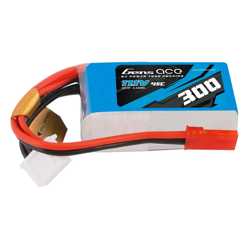 Gens ace 300mAh 11.1V 45C 3S1P Lipo Battery Pack with JST-SYP Plug Ultima Occasione
