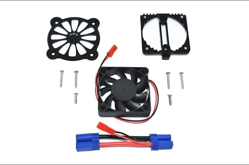 DISSIPATORE MOTORE IN ALLUMINIO CON VENTOLA DI RAFFREDDAMENTO -SET 10 PEZZI nero GPM ARRMA 1/10 KRATON SENTON Novità