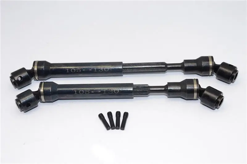 Albero medio in acciaio, universale, 2 pezzi, 105 – 130mm GPM AXIAL SCX10 HONCHO, RC4wd Ultima Occasione