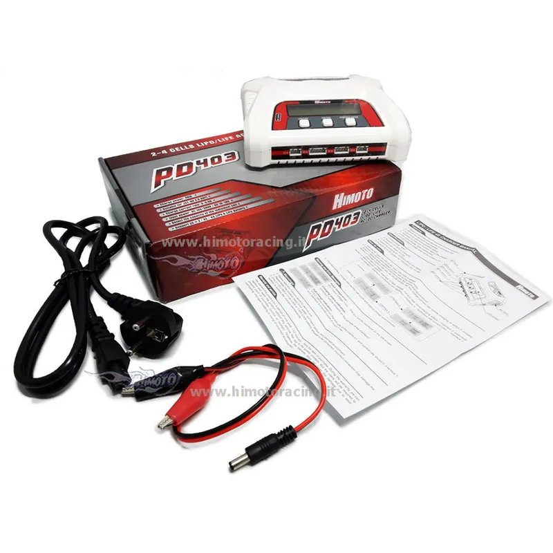 Himoto PD403 Caricabatterie Lipo/Life 12V/220V con bilanciatore Offerta Limitata
