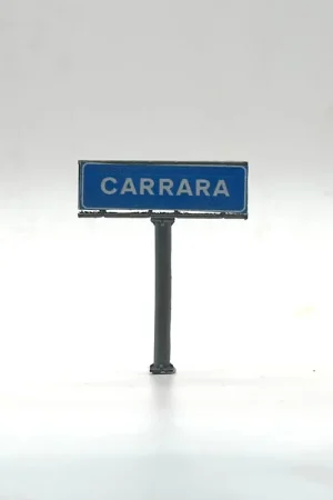 1573DM Cartello di stazioni delle FS montato verniciato HO 1 87 personalizzabile Subito Disponibile