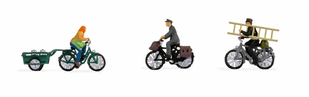 15902 Noch HO Personaggi in bicicletta scala 1 87 Occasione Imperdibile