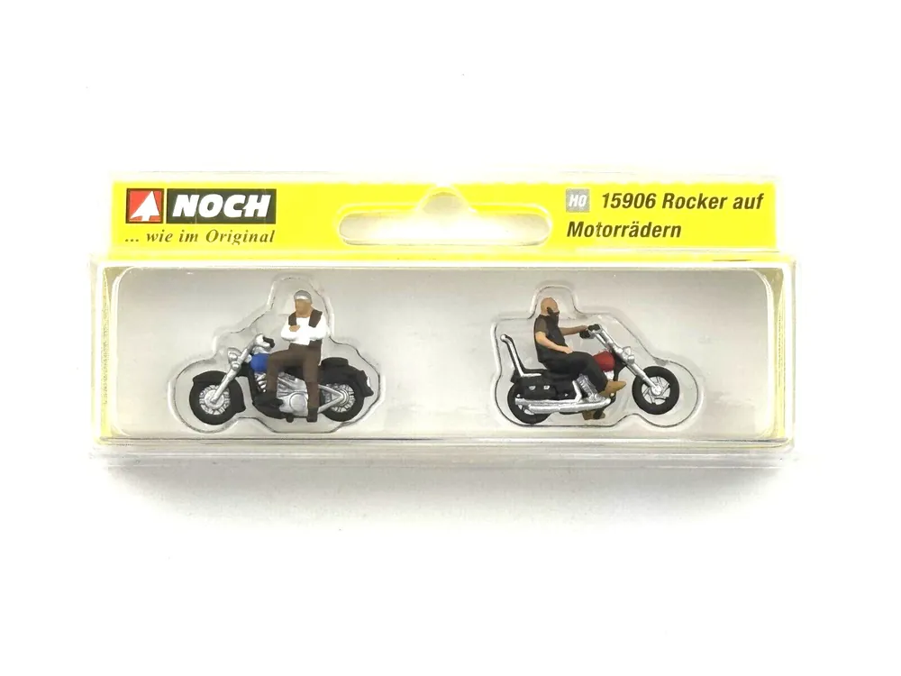 Prezzo Scontato 15906 Noch set personaggi Rockers con motociclette come da foto H0 1 87