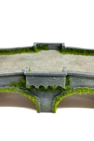 1591DM HO Ponte in in pietra con passaggio in Sanpietrini 3d scala 1 87 Offerta Speciale