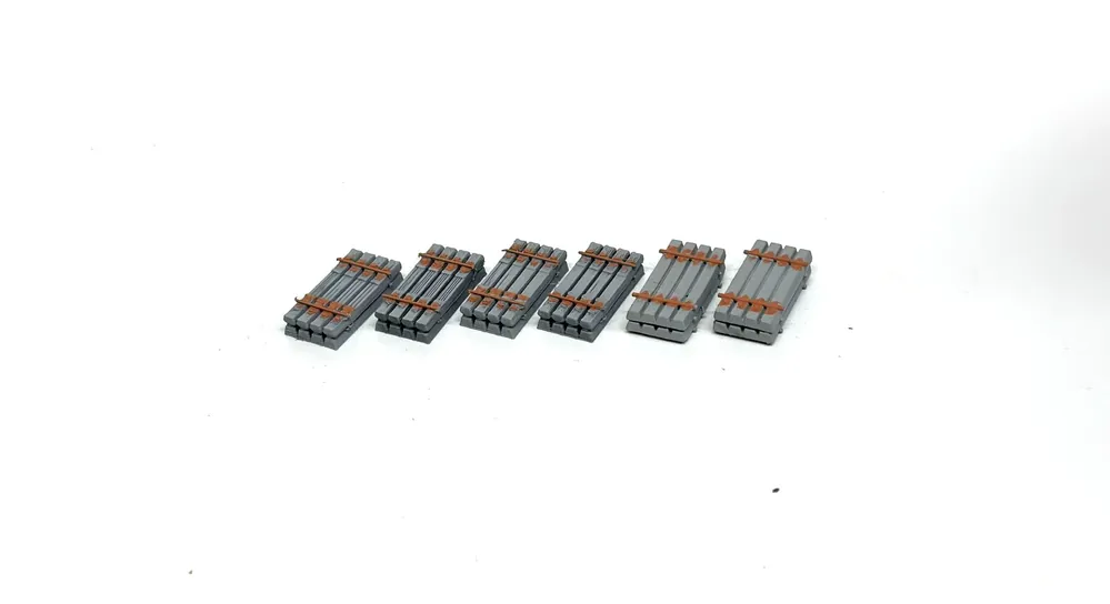 1612DM Catasta traversine in cemento 6 pezzi da 2 x 4 scala 1 87 Prezzo Di Fabbrica