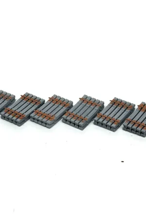 Nuova Collezione 1614DM Catasta traversine in cemento 6 pezzi da 2 x 5 scala 1 87
