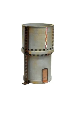 Reso Gratuito 1617DM Linea Premium Torre acqua in cemento delle FS artigianale scala HO 1 87