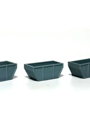 Must-Have 1623DM HO Cassoni da cantiere e differenziata confezione 3 pezzi scala HO 1 87
