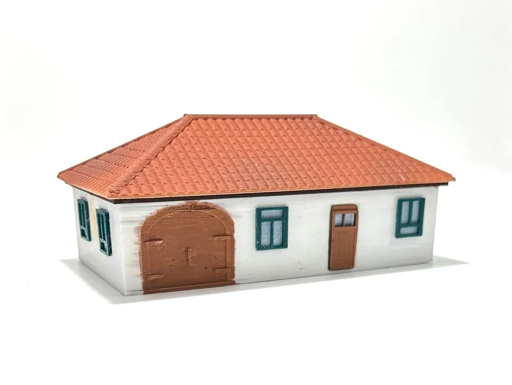 Promozione 1716DM Fabbricato di campagna scala HO 1 87 con illuminazione interna
