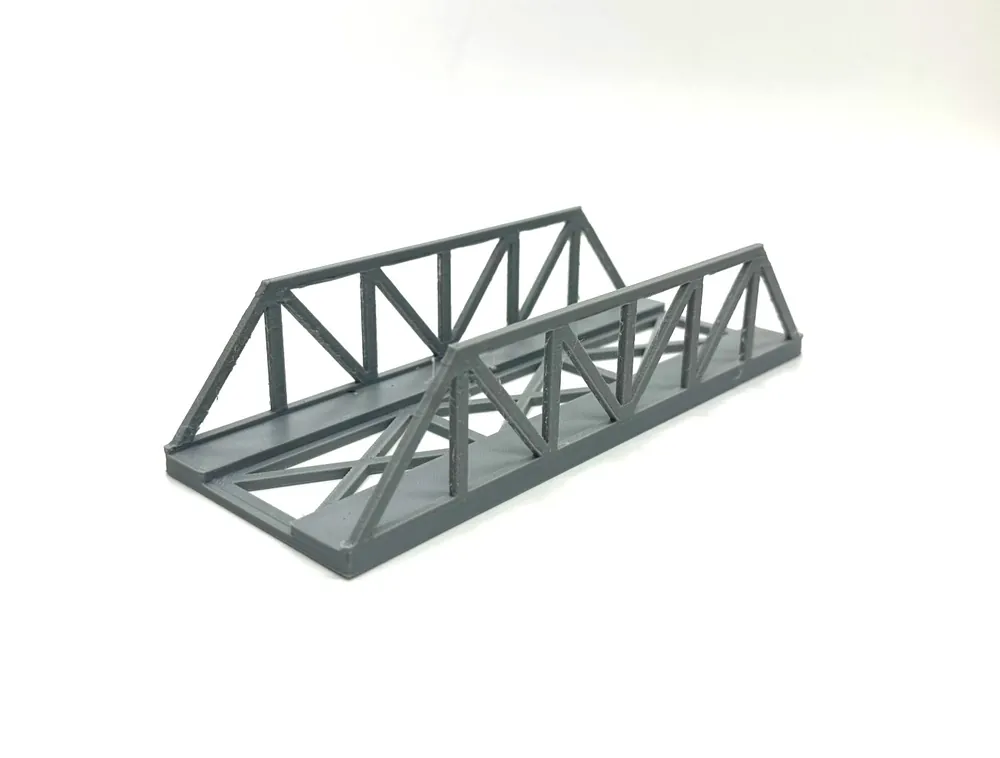 1804DM Ponte ferroviario montato e dipinto scala HO 1 87 lunghezza mm. 180 Prezzo Scontato