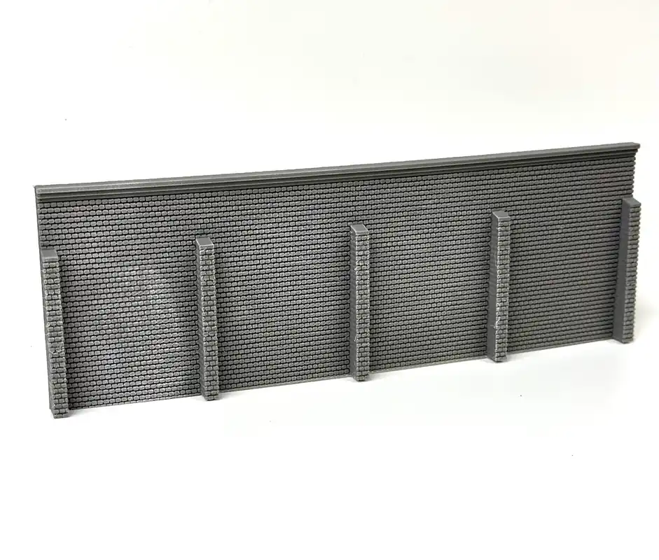 1882DM Muro di contenimento con pilastri misure mm. 218 x 75 scala H0 e N Spedizione Espresso