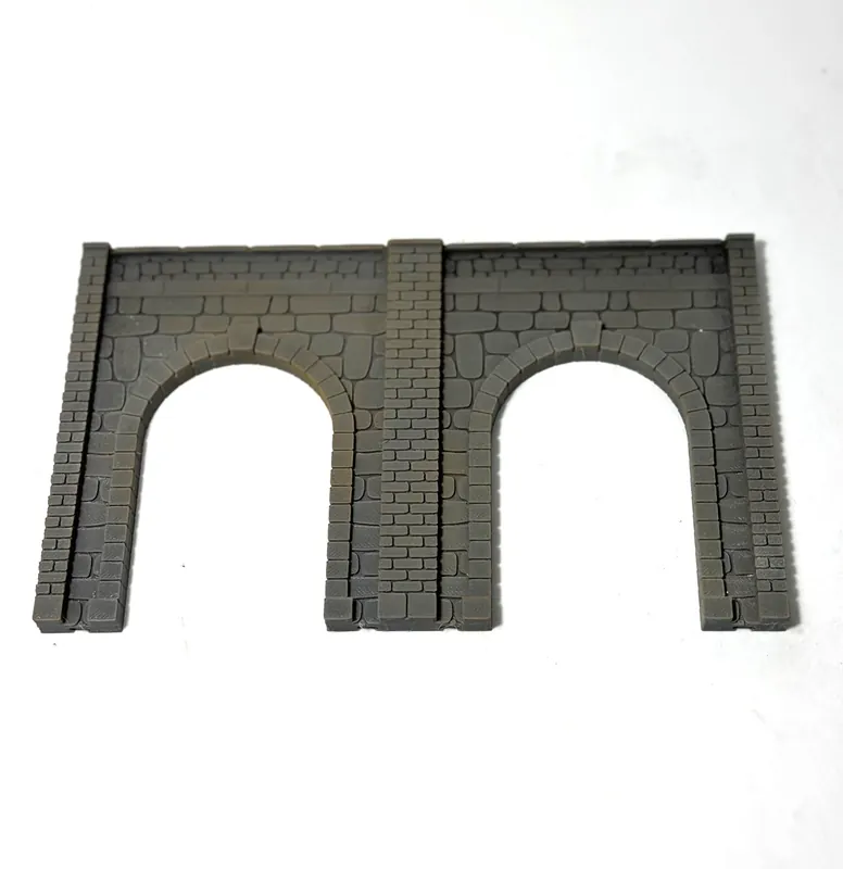 Ultime Pezzi 1891DM HO Muro di contenimento ad arcate in pietra misure mm 188x116 scala 1 87