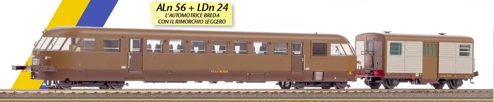 2050 Os.Kar HO Automotrice ALn 56.2059 e rimorchio Ldn 24.325 FS ep.III-IV Pagamento Sicuro