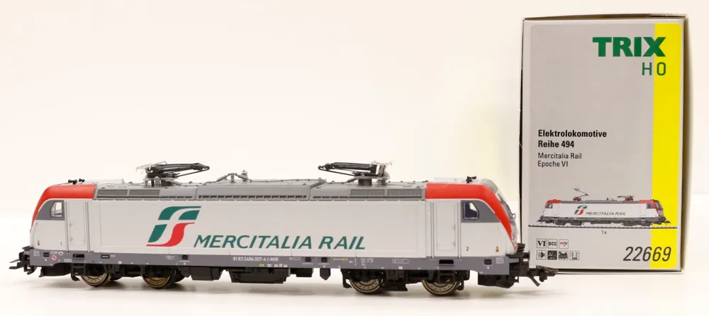 22669 Trix Locomotiva elettrica E 494 FS Mercitalia Rail Traxx 3 digital sound Offerta Del Giorno