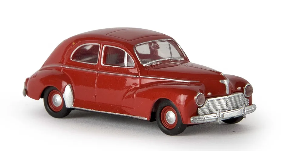 29051 Brekina HO Peugeot 203 colore Rosso scala 1 87 Reso Gratuito