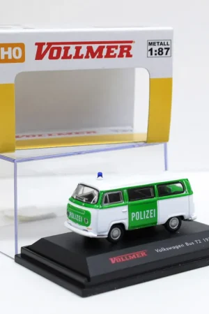41680 Vollmer HO 1 87 Wolksvagen Bus T2 1972 polizia colore bianco/verde Prezzo Di Fabbrica