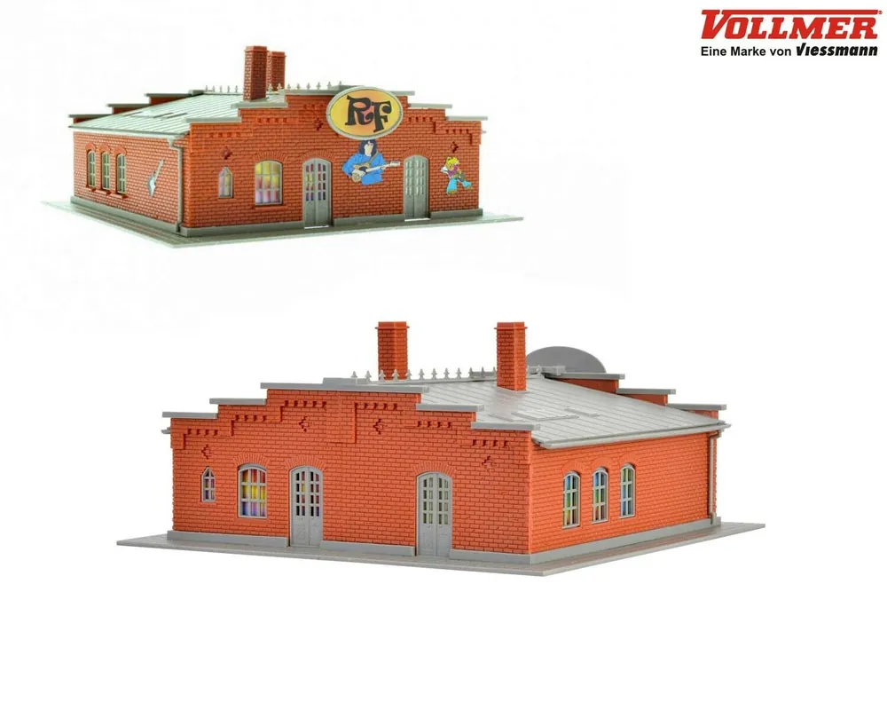 43624 Vollmer HO Vecchia fabbrica trasformata in discoteca kit montaggio sc 1 87 Professionale