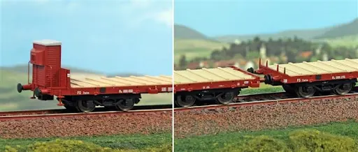 45117 Acme Set 2 carri Poz Tipo 1920 con garitta uno con sostegni per gruette FS Ordina Subito