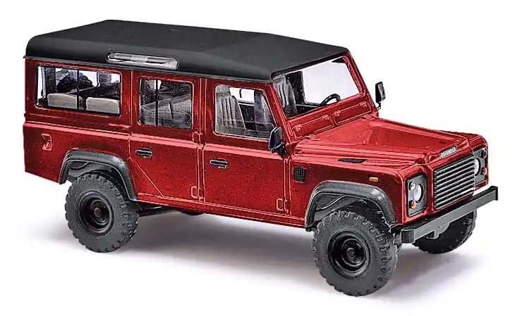 50353 Busch HO scala 1 87 Land Rover Defender Metallica colore rosso Direttamente Dal Produttore