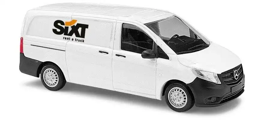 51197 Busch HO Mercedes Vito chiuso SIXT colore bianco scala 1 87 Consegna Rapida