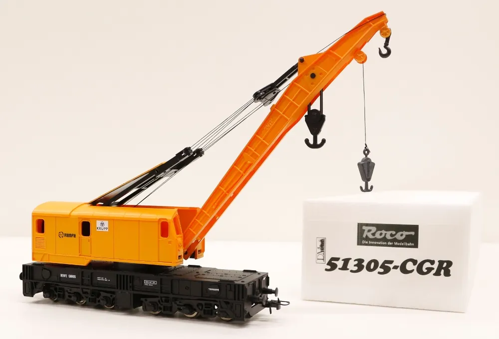 51305-CGR Roco HO Carro gru cantiere su linea RENFE promozione da start set Occasione