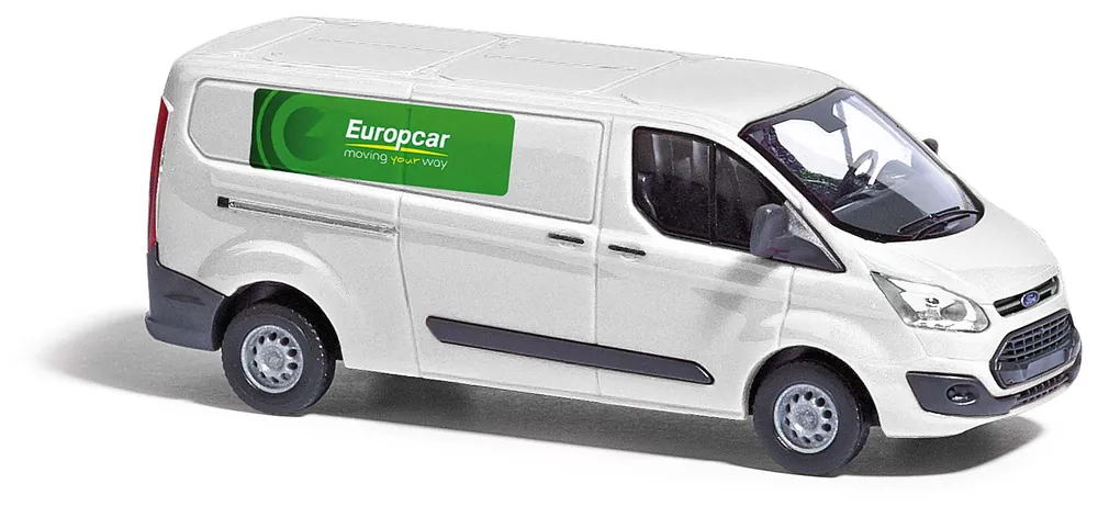 Più Venduto 52418 Busch HO Ford Transit Transporter chiuso EUROPCAR colore bianco scala 1 87