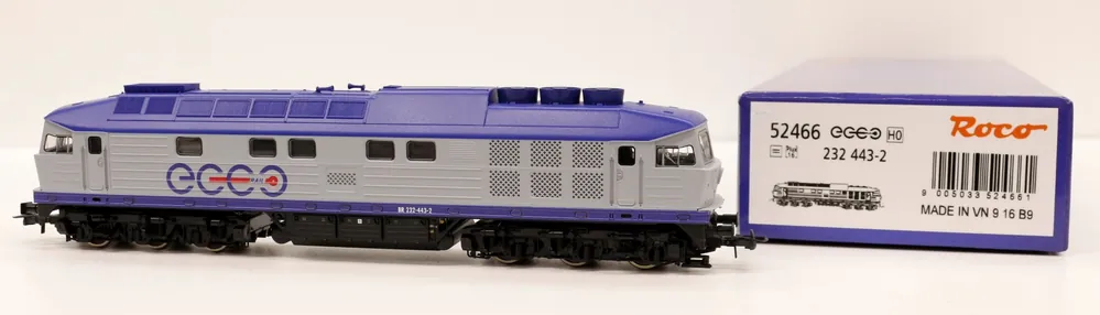 52466 Roco Locomotiva Diesel 232 443-2 ECCO Rail Ep VI scala 1 87 special price Vendita Finale