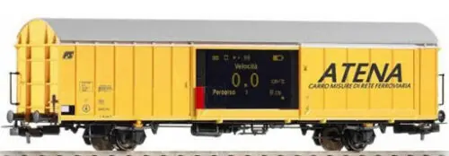 55057 Piko Expert Carro misurazioni ATENA livrea gialla, 2 assi FS scala 1 87 Occasione