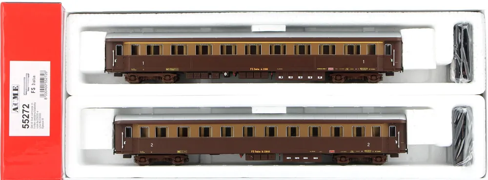 55272 Acme Set Bz 23000 2a cl. e Az 23000 1a cl., livrea castano/isabella, FS Promozione Esclusiva