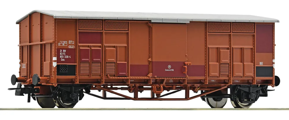6600014 Roco HO carro con tetto spiovente tipo Ghks delle FS scala 1 87 Prezzo Scontato