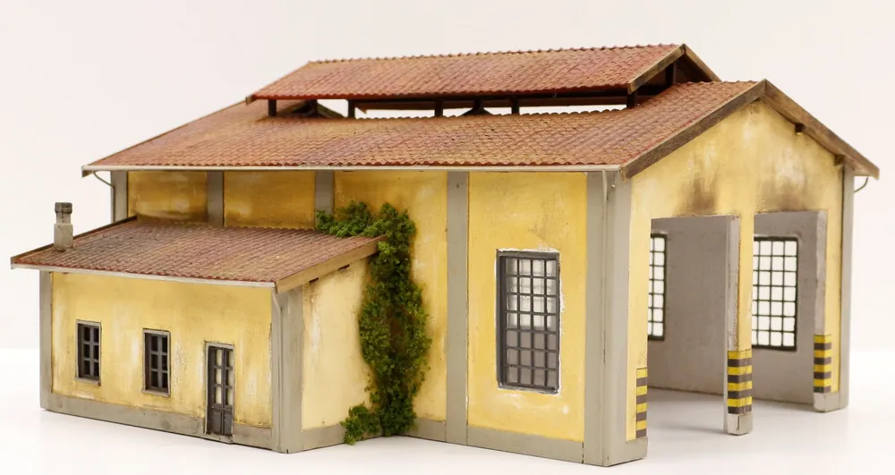 991DM Linea Premium Deposito 2 locomotive delle FS artigianale scala 1 87 Nuova Collezione
