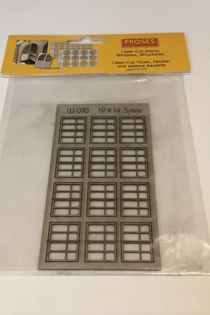 D-001 Proses HO Set 8 finestre in taglio laser misure mm. 12 x 23 Super Prezzo