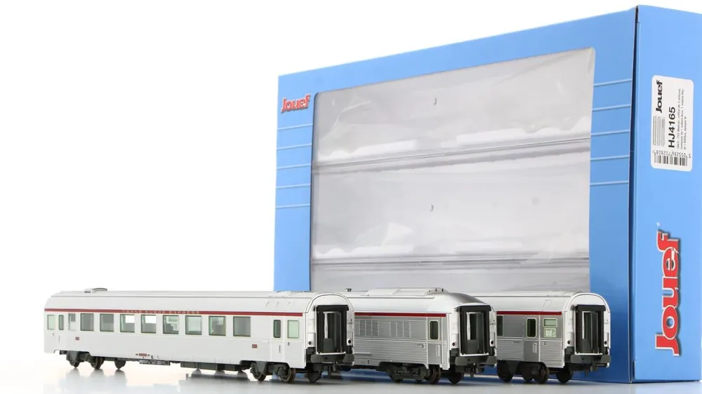 HJ4165 Jouef Set di 3 carrozze SNCF TEE Mistral A4DtuX- Arux -A8u ep IV Promozione