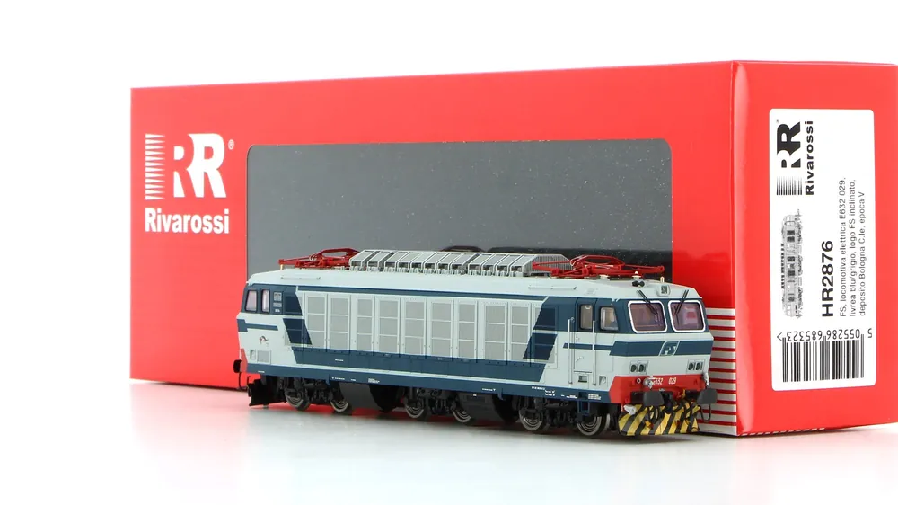Prezzo Scontato HR2876 Rivarossi E632 Blu/grigio logo FS losanga pantografi 52 reostato Fusani