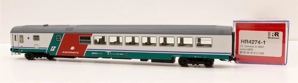 Scelto Dai Clienti HR4274-1 Rivarossi HO Carrozza Gran Confort Ristorante serie GC WR87 livrea XMPR