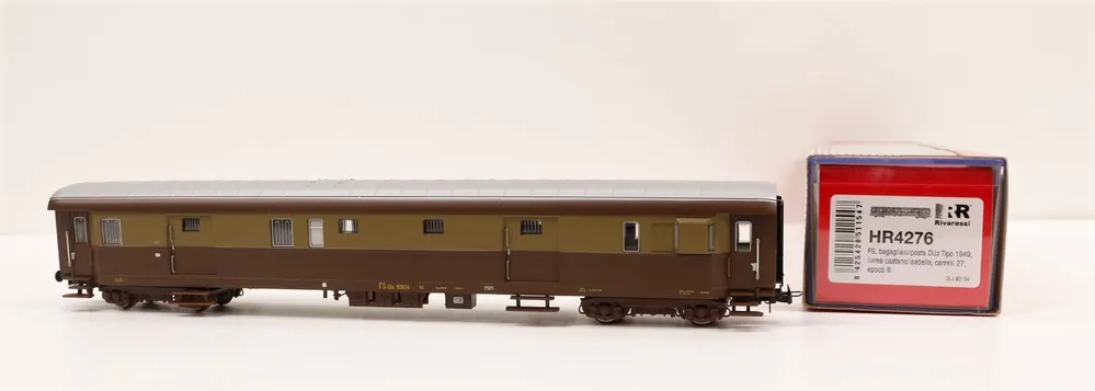HR4276 Rivarossi FS bagagliaio postale Duz 93100 tipo 1949 castano isabella Direttamente Dal Produttore