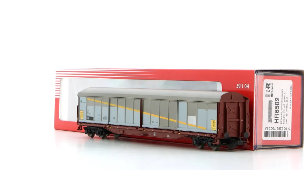 HR6582 Rivarossi Carro Habils FS Trenitalia nuovo logo marrone/alluminio Offerta Limitata