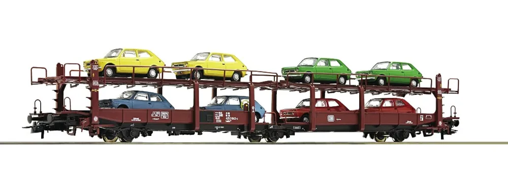 Prezzo Conveniente ROCO 76834 Roco HO Carro DB trasporto auto con 8 Fiat 127 vari colori ep. IV
